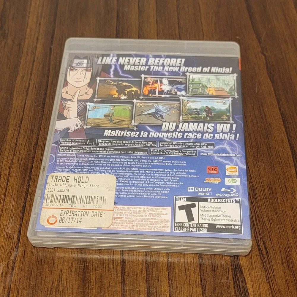 Naruto: Ultimate Ninja Storm Sony PlayStation 3‎ PS3 Game Complete